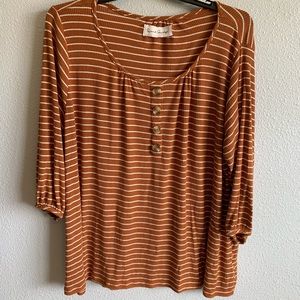 French Laundry women’s top 2x Rust color